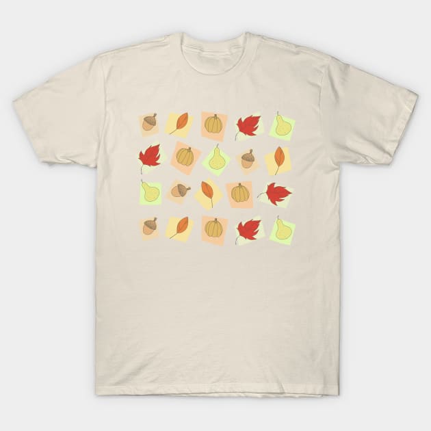 Fall Pattern T-Shirt by Shemii